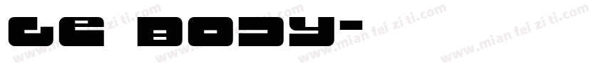 Ge Body字体转换